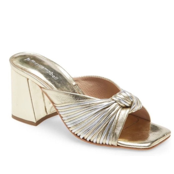 Jeffrey Campbell Shoes - Jeffery Campbell Metallic Melonger Sandals